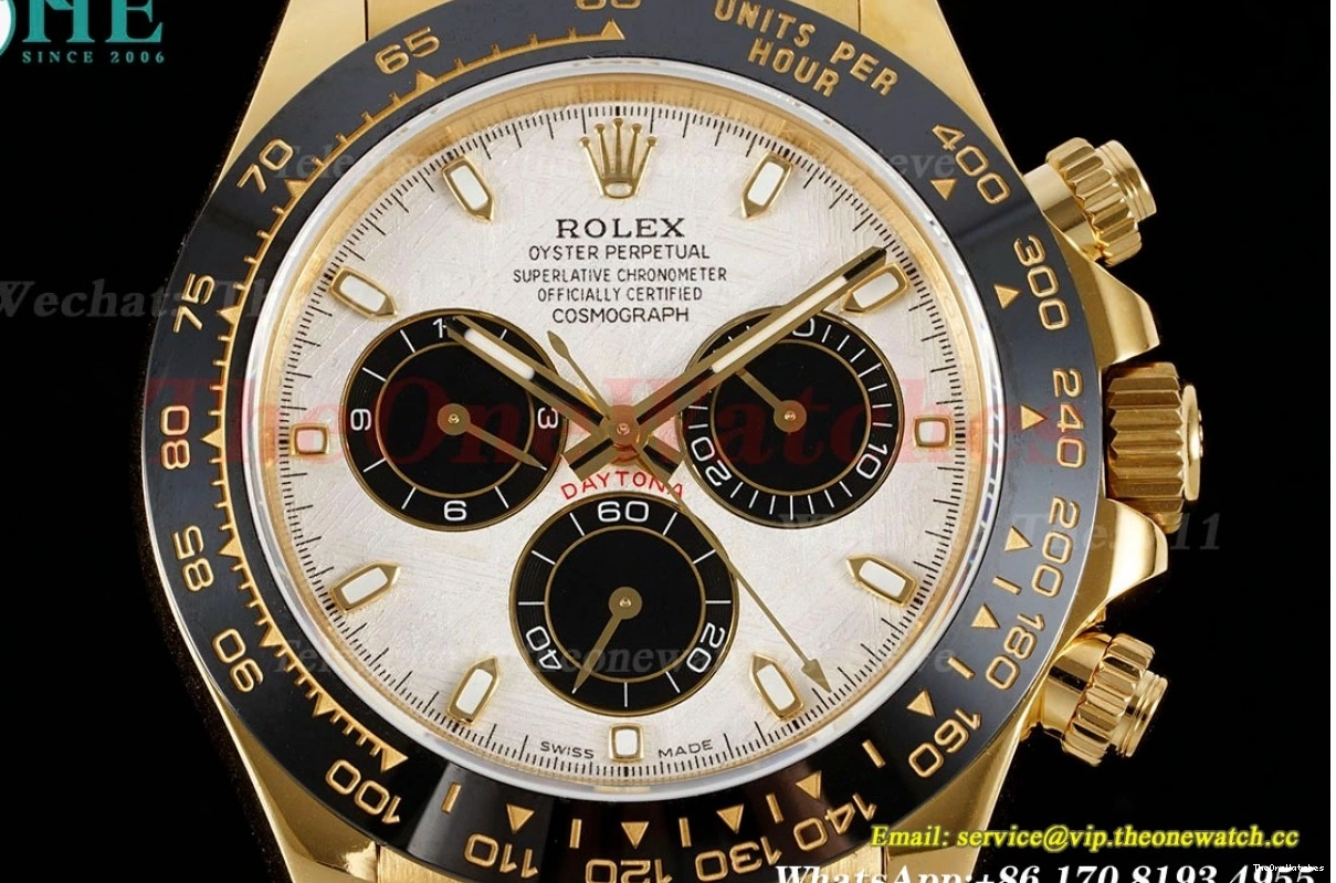 SH4130 QF Daytona 40MM RU Blk YG Weight) 116518 Meteorite V3(Gain 0419